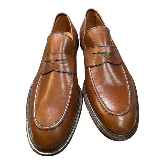 Men\'s Brown Leather Penny Loafers brand: “Red Shoe” Genuine Men’s Size 7½ main image 6